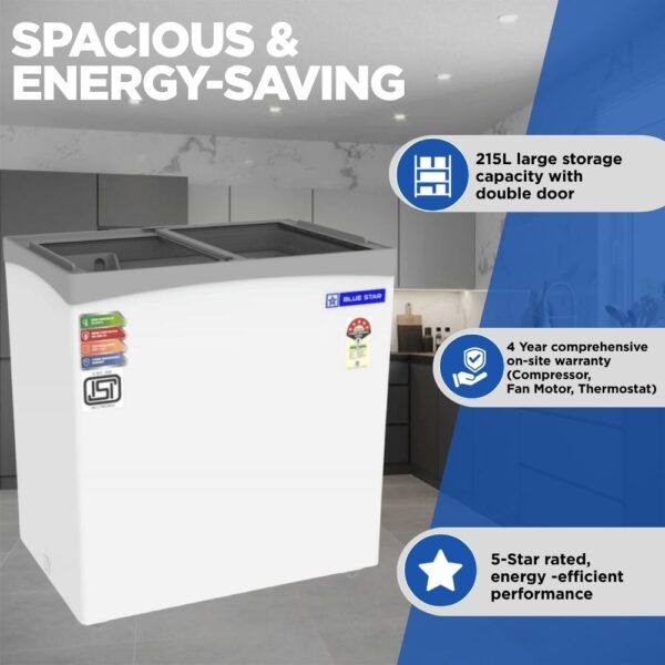 Blue Star 161 Litre Deep Freezer GT5-180NP 1