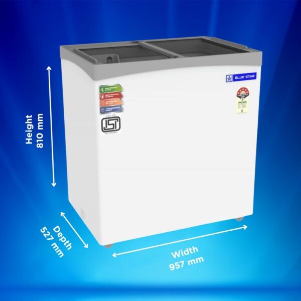 Blue Star 161 Litre Deep Freezer GT5-180NP 4