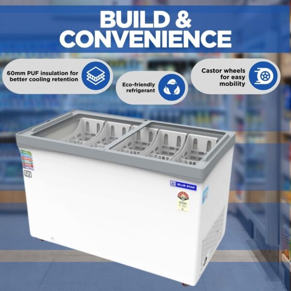 Blue Star Glass Top Deep Freezer GT5-410N_NP 3