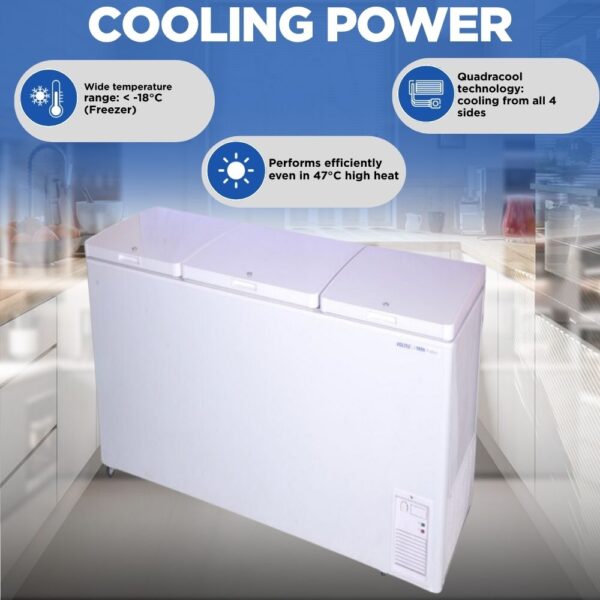 Voltas 600 Liter Deep Freezer CF600TA4-P Triple Door (4 Star
