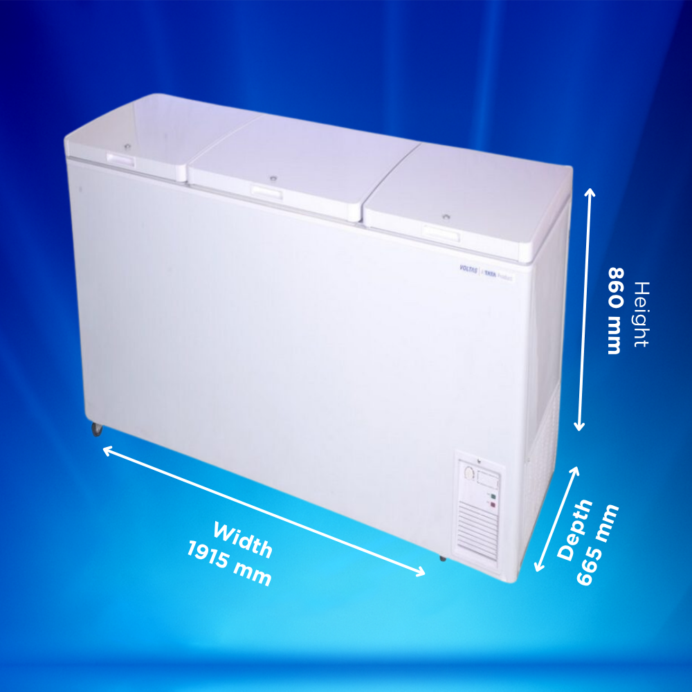 Voltas 600 Liter Deep Freezer CF600TA4-P Triple Door (4 Star