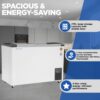 Voltas Glass Top Deep Freezer GT340GA5-P-G3 1 Voltas Glass Top Deep Freezer GT340GA5-P-G3 1