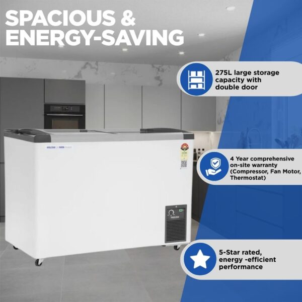 Voltas Glass Top Deep Freezer GT340GA5-P-G3 1