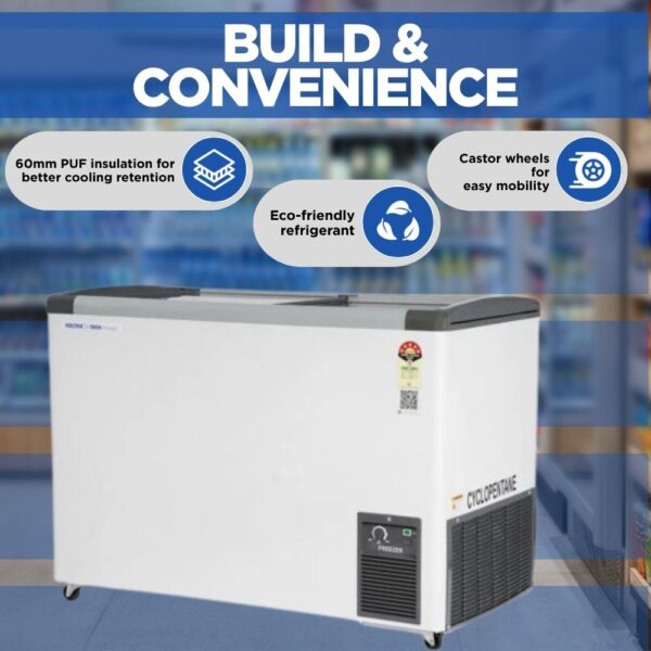 Voltas Glass Top Deep Freezer GT340GA5-P-G3 3