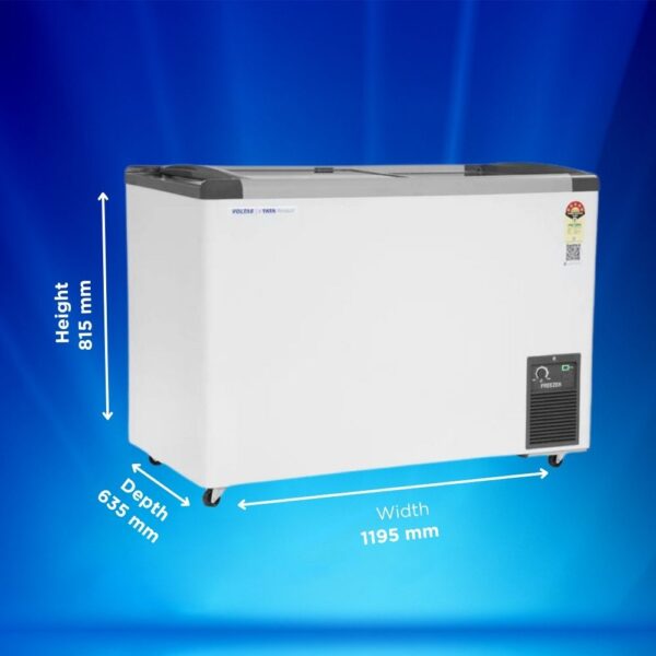 Voltas Glass Top Deep Freezer GT340GA5-P-G3 4