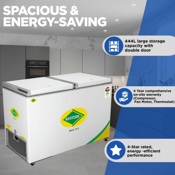 Western 444 Liter Deep Freezer D475H224 1
