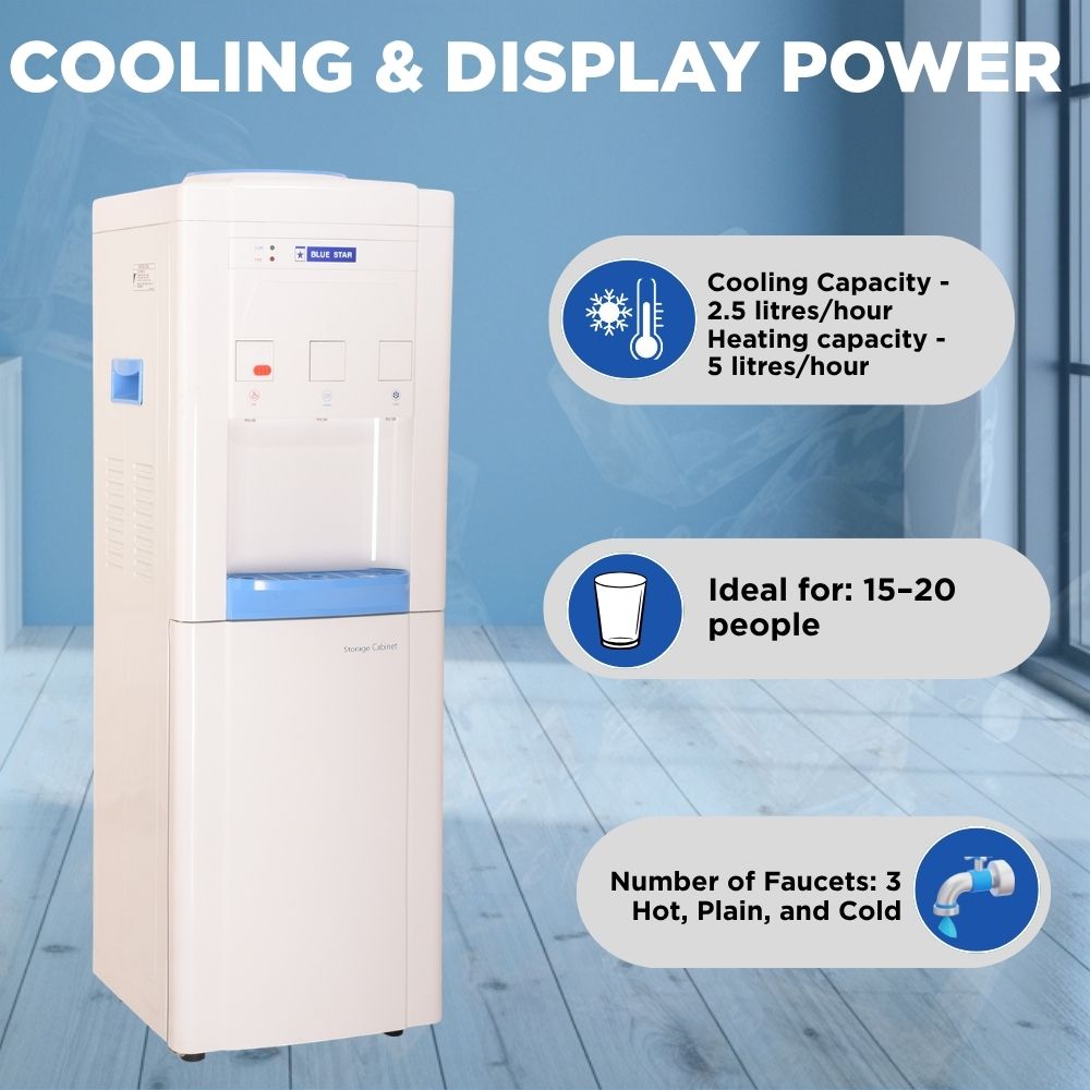 Blue Star Water Dispenser BWD3FMCGA with Storage Cabinet - Chilling Mart