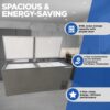 Voltas 449 Litre Hard Top Deep Freezer CVF460DA5-W 1 Voltas 449 Litre Hard Top Deep Freezer CVF460DA5-W 1